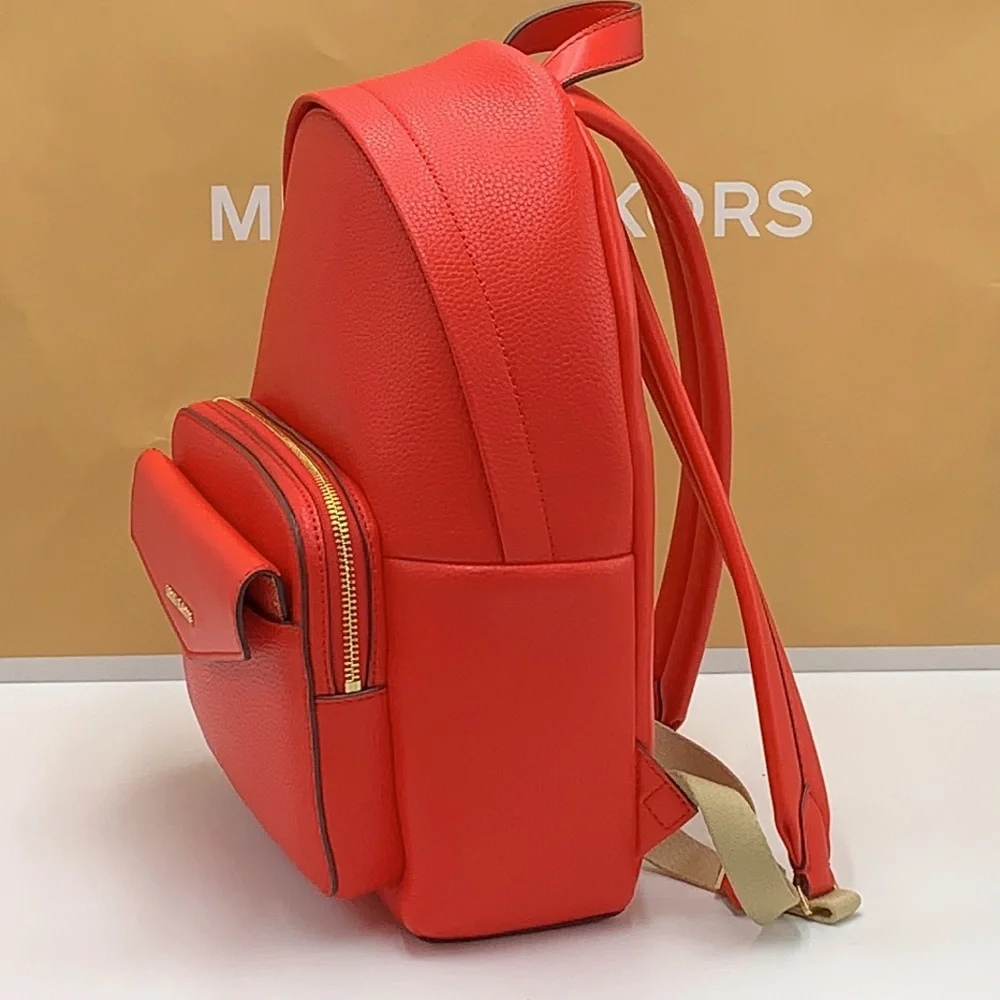 MICHAEL KORS DARK SANGRIA Maisie Medium Pebbled Leather 2-in-1 Backpack